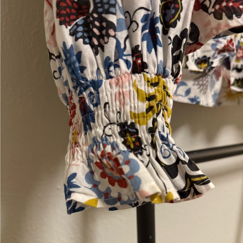 Boden Smocked Yoke Cotton Blouse Size 6 - Picture 6 of 9